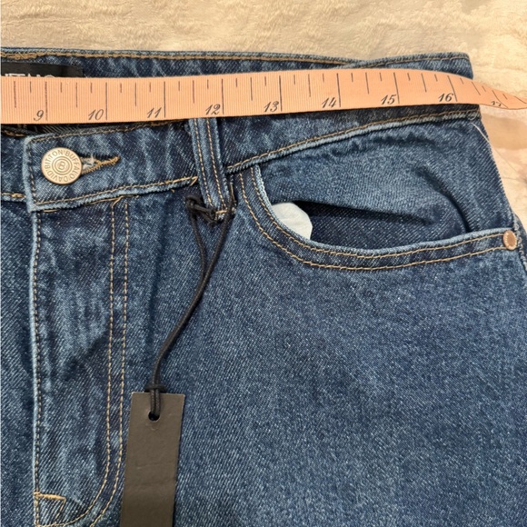 Women's BUFFALO by DAVID BITTON Blue Brooke High Rise Straight Crop Denim Jeans - Picture 5 of 7